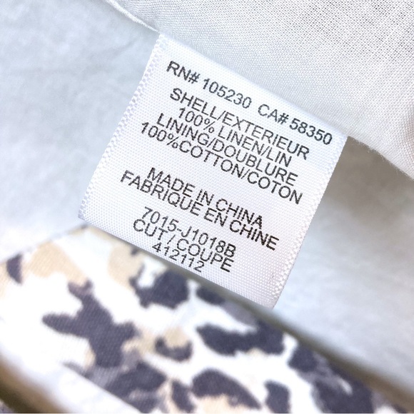 Joie Mehira Steel Gray Leopard Print Blazer - Picture 6 of 7